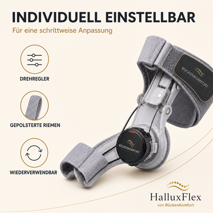 HalluxFlex – Verstellbare Zehenrichtschiene