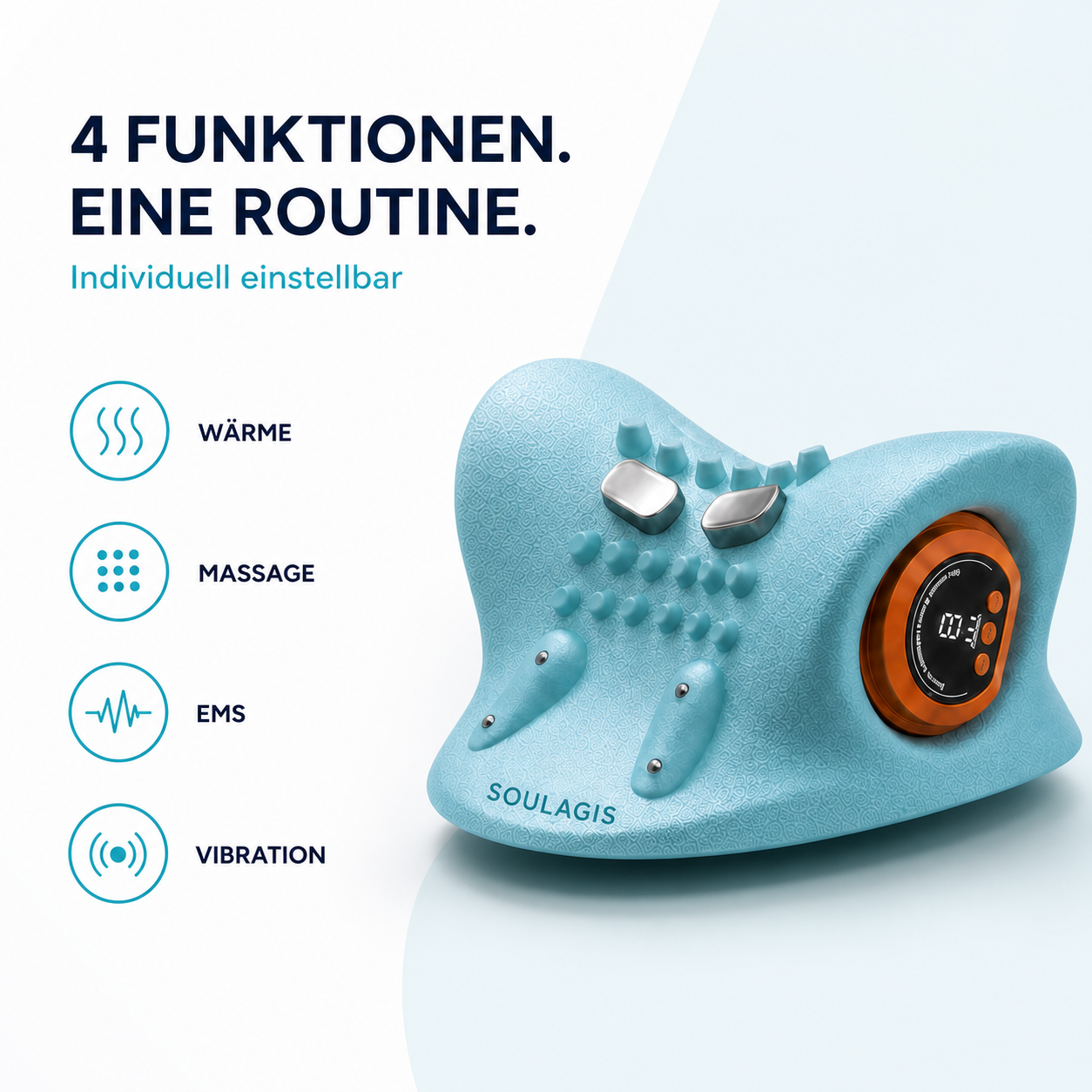 CerviZen mit Wärme, Massage, EMS und Vibration