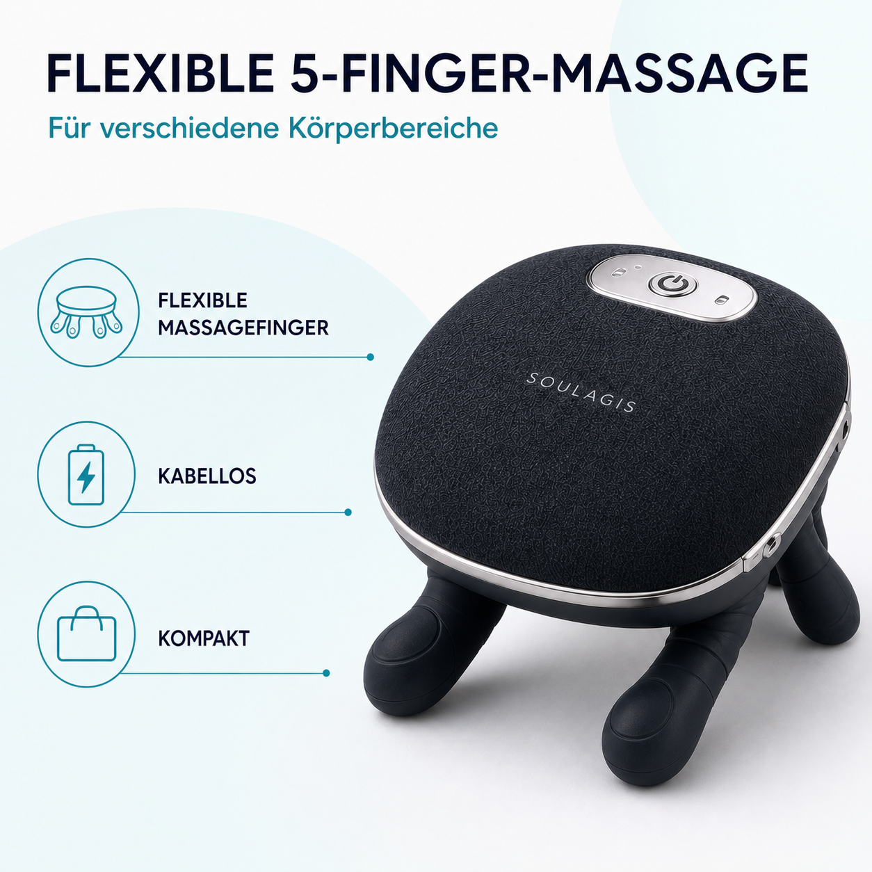 TrapeziZen mit flexiblen Massagefingern und kabellosem Design