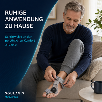 HalluxFlex für eine ruhige schrittweise Anwendung zu Hause