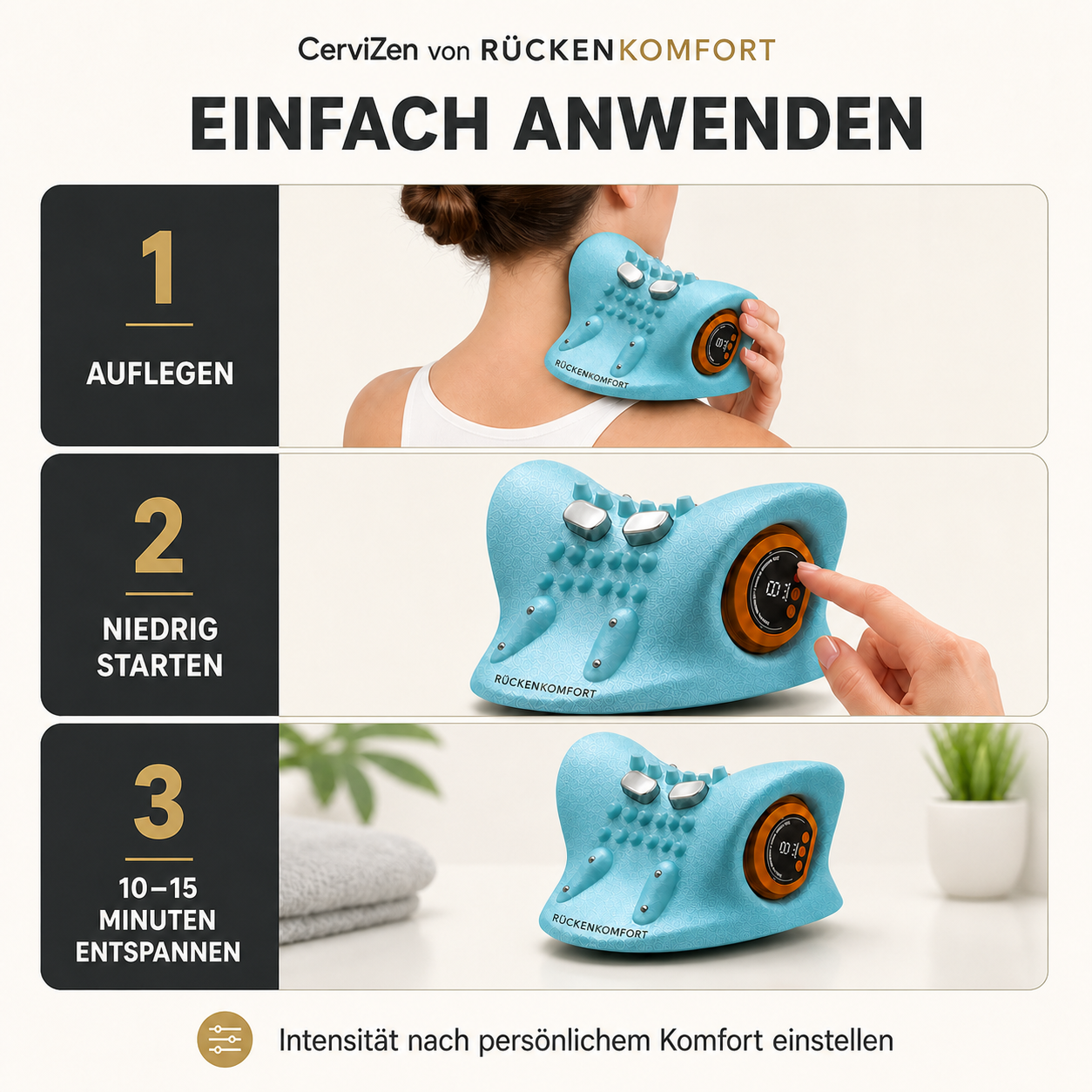 CerviZen – 4-in-1 Nacken-Wellnessgerät