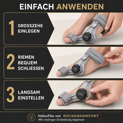 HalluxFlex – Verstellbare Zehenrichtschiene